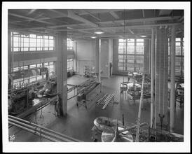 12th Avenue between 47th and 48th Street. Dairylea Milk Building, interior large room for bottling to show tile.