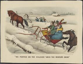 "We Parted on the Hillside 'Amid the Winter's Snow.'"