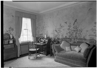 Richard F. Hoyt [residence]. Boudoir toward couch and wall.