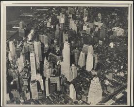 70 Pine Street. Aerial view Lower Manhattan