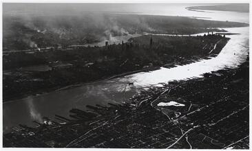 [Aerial view of New York City.]