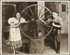 [Lucy Levine and Aaron Lebedeff in an unidentified production.]