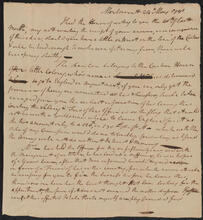 Letter from John De Lancey to Oliver De Lancey, May 24, 1791