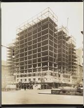 [Broadway and West 98th Street. Building under construction.]