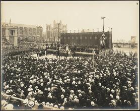 West 138th Street and Amsterdam Avenue. City College of New York, Adolph Lewisohn Stadium. Italian War Commission event