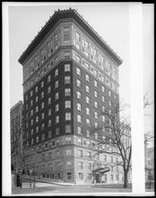 Riverside Drive at the S.E. corner of West 113th Street. Apartment house.