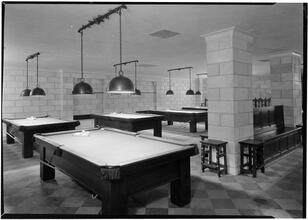 West side Y.M.C.A. Billiard room, general view.
