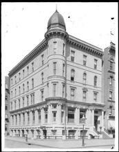 5th Avenue at the corner of West 115th Street. State Bank, 5th Avenue Branch.