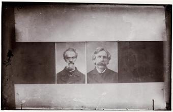 From Rogue's Gallery, Brockway -- forger [Wm. E. Brockway] and [Franklin J.] Moses -- Ex Gov. of South Carolina.