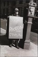 Sandwich man, Broadway.