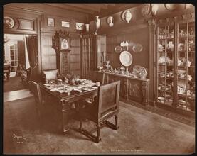 Portrait, Lillian Russell at Home, Interiors of Residence.