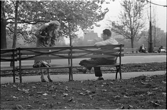 Men Are Such Wolves [Man talking to a woman in the park.]