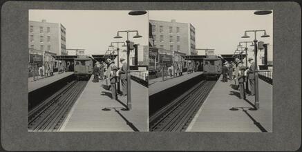 Elevated train platform.