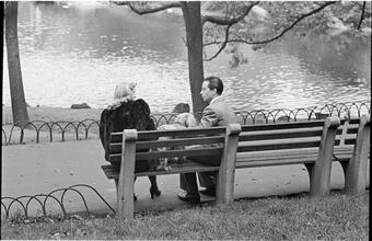 Men Are Such Wolves [Man talking to a woman in the park.]