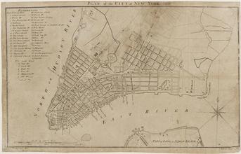 Plan of the City of New York. 1780.