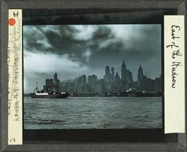 Lower N.Y. skyline. East of the Hudson.