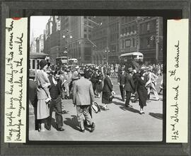 42nd Street and 5th Avenue. More people pass here daily at this corner than perhaps anywhere else in the world.