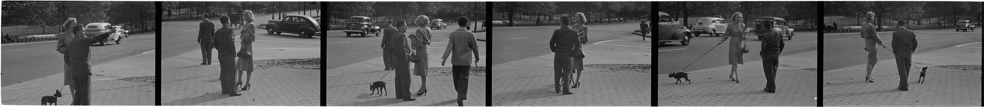 Men Are Such Wolves [Man talking to a woman in the park.]