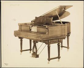 Pianos, Weber Duo Art Style, W.R. Louis XVI Plain Mahogany.