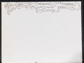 Paze [Inside front cover of sketchbook belonging to Lady Pink.]