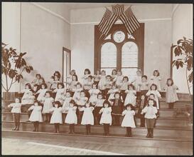 The N.Y. Foundling Hospital -- Hall -- Excercises.