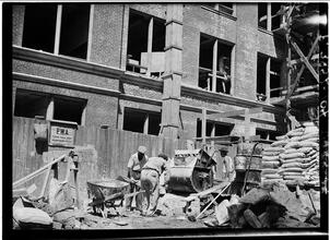 Building a School (WPA Construction).