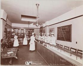 Education, N.Y. Cooking School, Nurses' Course.
