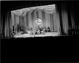 Swing Band Contest Sponsored by LOOK [Band performing on stage.]