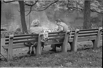 Men Are Such Wolves [Man talking to a woman in the park.]