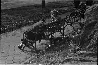 Men Are Such Wolves [Man talking to a woman in the park.]