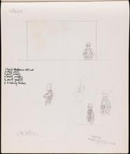 The Sketches [Page in DAZE's sketch pad.]