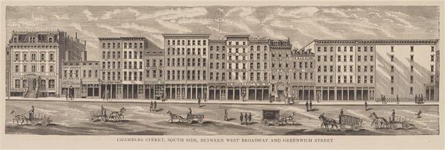 Chambers Street, South Side, Between West Broadway and Greenwich Street