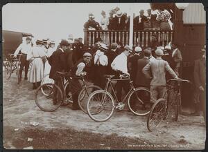An Accident to a Bicyclist--Coney Island.