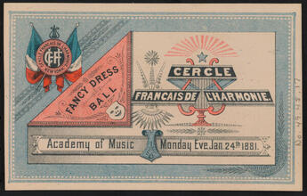 Fancy Dress Ball, Cercle Francais de l'Harmonie