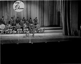 Swing Band Contest Sponsored by LOOK [Band performing on stage.]
