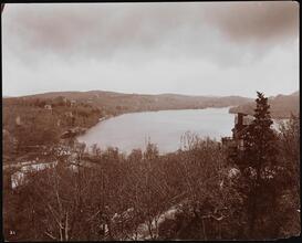 [The C.B. Alexander, Esq. estate at Tuxedo Park, N.Y. looking toward Tuxedo Lake and other houses/mansions.]