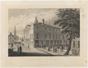View of the Old City Hall, Wall St