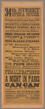 34th Street Opera House. Monday evening, May 15, and during the week, and Wednesday and Saturday matinees, 1871