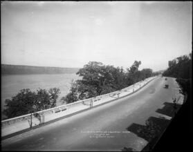 Riverside Drive. 182nd St. and Hudson River