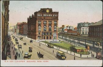Cooper Square, New York.