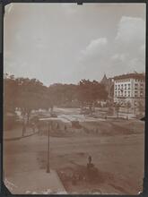 Entrance to Central Park From 1st Story, Plaza Hotel.