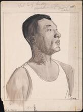 [Daniel L. Haynes as Adam or Hezdrel in "The Green Pastures".]