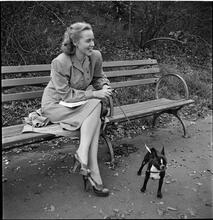 Men Are Such Wolves [Woman on a park bench.]