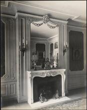 [Interior, mantel.]