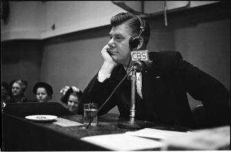 Arthur Godfrey [Godfrey hosting his radio show.]