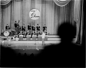 Swing Band Contest Sponsored by LOOK [Band performing on stage.]