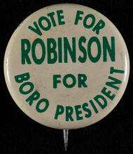 Vote for Robinson for Boro President;