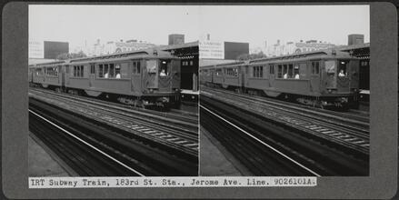 IRT Subway Train, 183rd St. Sta., Jerome Ave. Line. 9026101A.