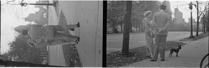Men Are Such Wolves [Man talking to a woman in the park.]