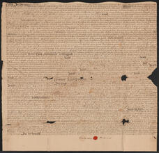 Indenture between Bowdowin Le Count of Kingston and Richard Bradley of New York City, April 7, 1737